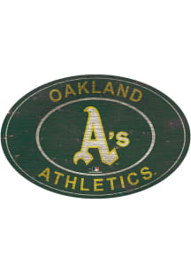 Oakland Athletics 46 Inch Heritage Oval Sign
