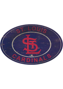 St Louis Cardinals 46 Inch Heritage Oval Sign