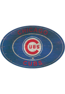 Chicago Cubs 46 Inch Heritage Oval Sign