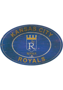 Kansas City Royals 46 Inch Heritage Oval Sign