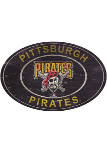 Pittsburgh Pirates 46 Inch Heritage Oval Sign