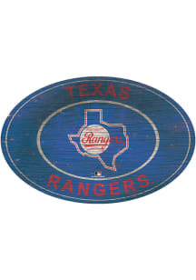 Texas Rangers 46 Inch Heritage Oval Sign
