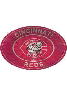Cincinnati Reds 46 Inch Heritage Oval Sign