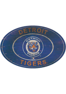Detroit Tigers 46 Inch Heritage Oval Sign