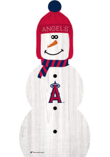Los Angeles Angels Snowman Leaner Sign