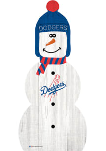 Los Angeles Dodgers Snowman Leaner Sign