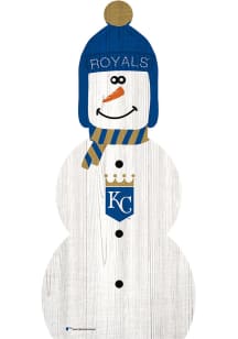Kansas City Royals Snowman Leaner Sign