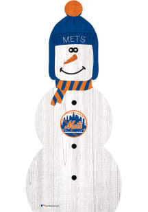 New York Mets Snowman Leaner Sign