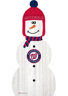 Washington Nationals Snowman Leaner Sign