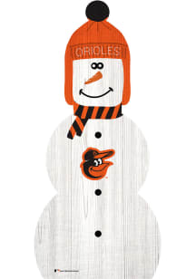 Baltimore Orioles Snowman Leaner Sign