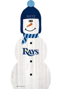 Tampa Bay Rays Snowman Leaner Sign