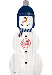New York Yankees Snowman Leaner Sign