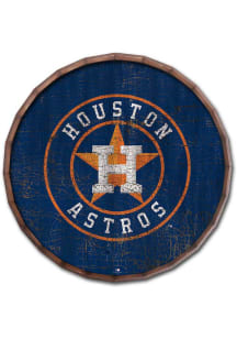 Houston Astros Cracked Color 16 Inch Barrel Top Sign