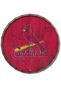 St Louis Cardinals Cracked Color 16 Inch Barrel Top Sign