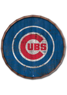 Chicago Cubs Cracked Color 16 Inch Barrel Top Sign