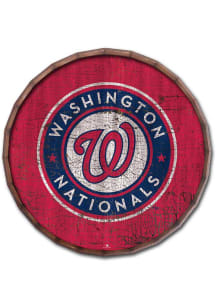 Washington Nationals Cracked Color 16 Inch Barrel Top Sign