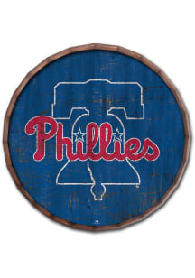 Philadelphia Phillies Cracked Color 16 Inch Barrel Top Sign
