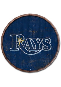 Tampa Bay Rays Cracked Color 16 Inch Barrel Top Sign