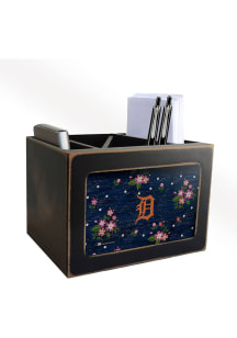 Detroit Tigers Floral Desktop Organizer Desk Accessory
