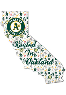 Oakland Athletics 24 Inch Floral State Wall Art