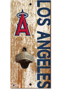 Los Angeles Angels Distressed Bottle Opener Sign