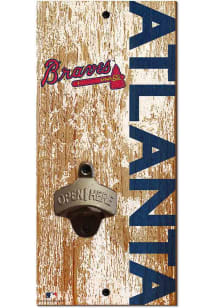 Atlanta Braves Distressed Bottle Opener Sign