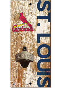 St Louis Cardinals Distressed Bottle Opener Sign
