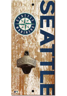 Seattle Mariners Distressed Bottle Opener Sign
