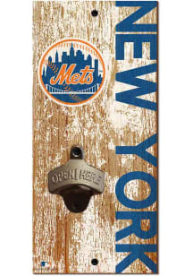 New York Mets Distressed Bottle Opener Sign