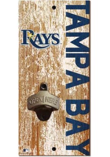 Tampa Bay Rays Distressed Bottle Opener Sign