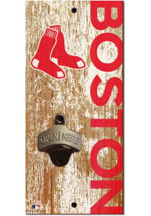 Boston Red Sox Distressed Bottle Opener Sign