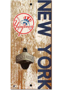 New York Yankees Distressed Bottle Opener Sign