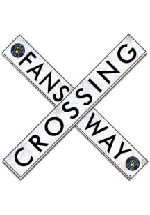 Milwaukee Brewers 48 Inch Fans Way Crossing Wall Art