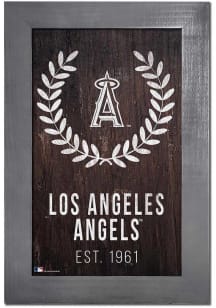 Los Angeles Angels Laurel Wreath Sign