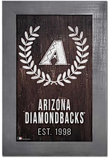 Arizona Diamondbacks Laurel Wreath Sign - Red