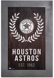 Houston Astros Laurel Wreath Sign