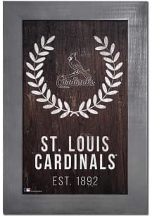 St Louis Cardinals Laurel Wreath Sign