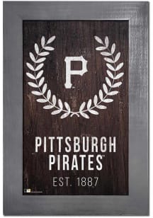 Pittsburgh Pirates Laurel Wreath Sign