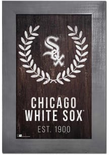 Chicago White Sox Laurel Wreath Frame Sign