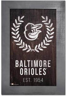 Baltimore Orioles Laurel Wreath Sign