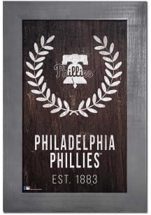 Philadelphia Phillies Laurel Wreath Sign