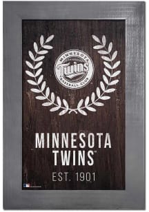 Minnesota Twins Laurel Wreath Sign