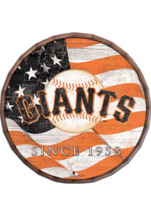 San Francisco Giants Flag 16 Inch Barrel Top Sign