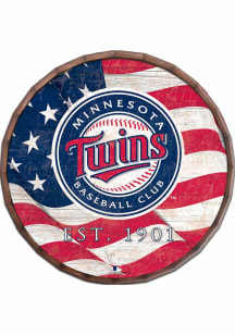 Minnesota Twins Flag 16 Inch Barrel Top Sign