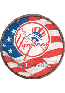 New York Yankees Flag 16 Inch Barrel Top Sign