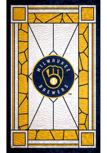 Milwaukee Brewers Stained Glass Sign
