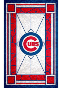 Chicago Cubs Stained Glass Sign