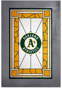 Oakland Athletics Stained Glass Sign