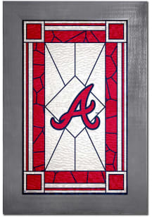 Atlanta Braves Stained Glass Sign