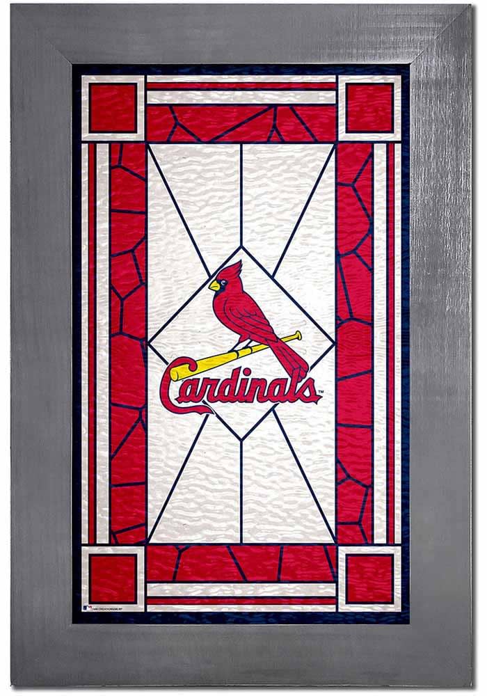 Custom made St. Louis Cardinals stained glass buy light